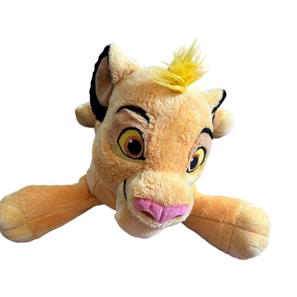 Disney Store Simba Plush Lion King Stuffed Animal Toy 11" Yellow Black Soft - Picture 2 of 8